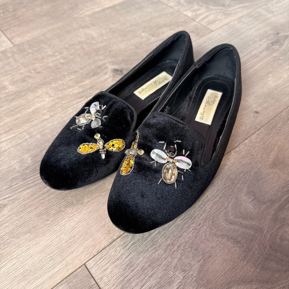 Vintage Havana Sue Velvet Flats - Picture 5 of 6